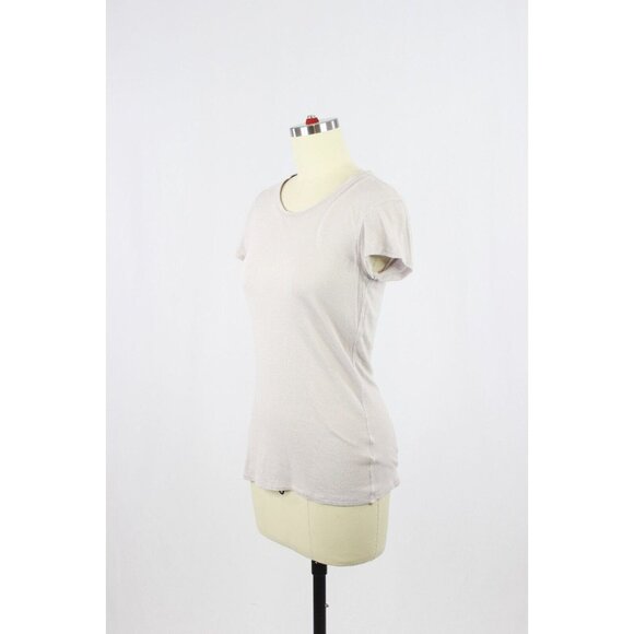 Aritzia GROUP BY BABATON Lifestyle Lilac Linen Blend Jersey T-Shirt Top, Size XS - Picture 4 of 15